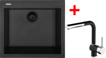 Sinks CUBE 560 BL Nanoblack + MIX 3...